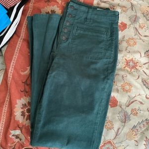 American Eagle Outfitters Teal Boot Cut Flare Corduroy Pants